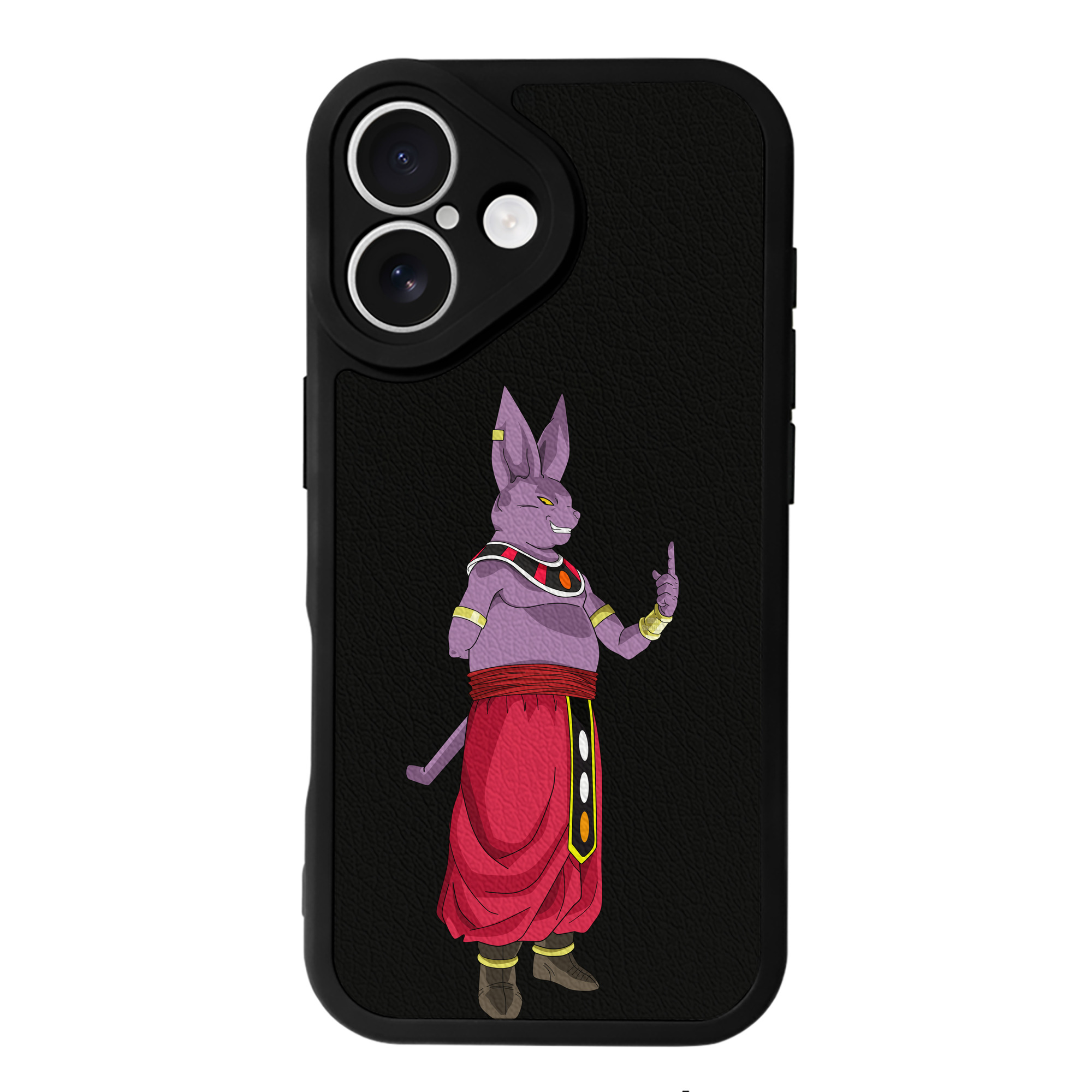 （画像用） ドラゴンボール シャンパ DRAGON BALL Champa 【iPhone 16シリーズ対応】シリコンスマホケース（レザー調） 材質：シリコン